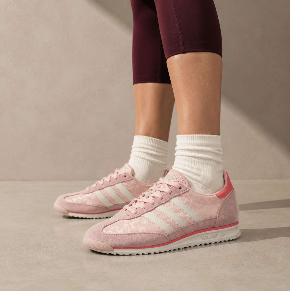 adidas SL 72 OG Baskets Rose Beige Homme Femme - 5