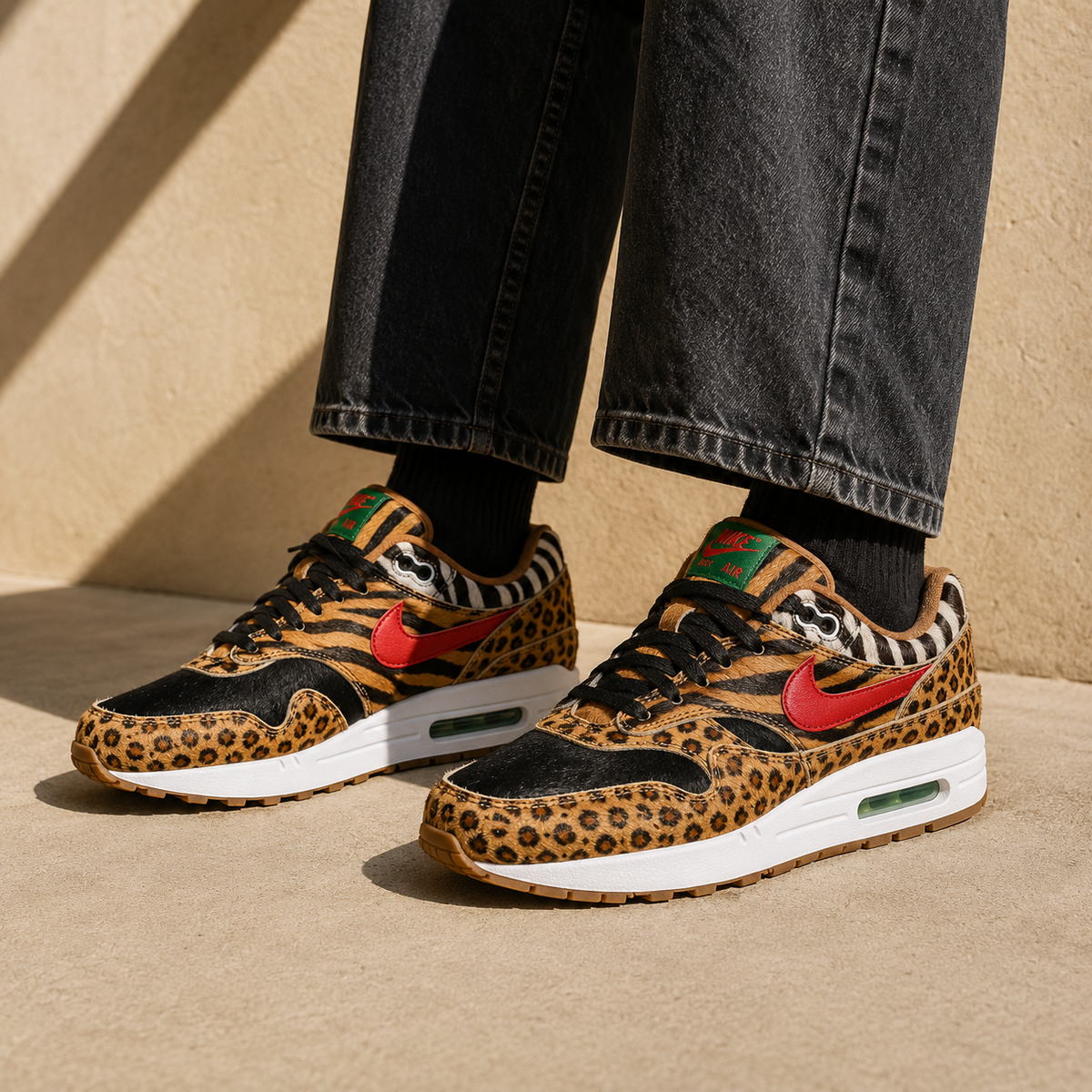 Nike Air Max 1 x Atmos Animal Pack 2.0 Baskets Multicolore Homme Femme - 4