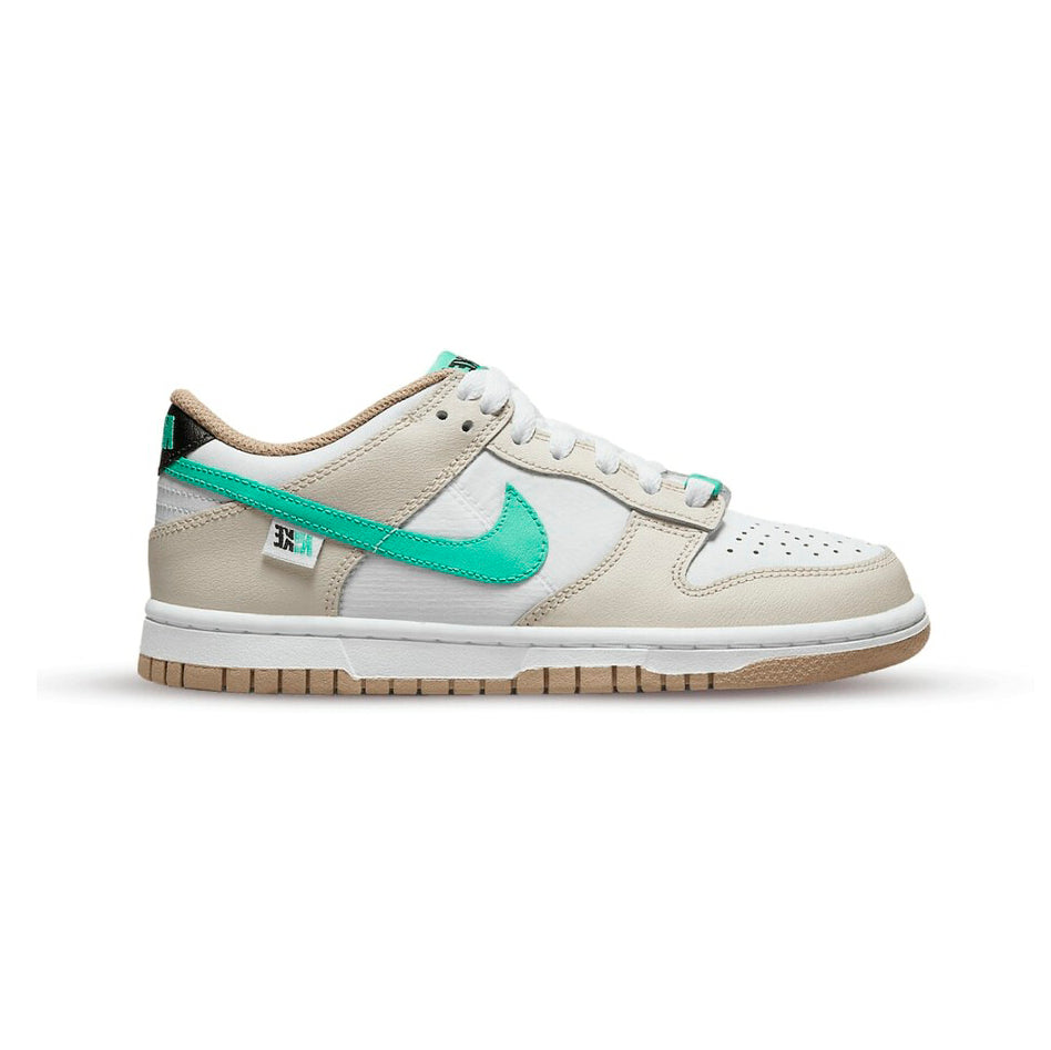 Nike Dunk Low Split Seam White Tan Mint Baskets Blanc Beige Homme Femme - 1
