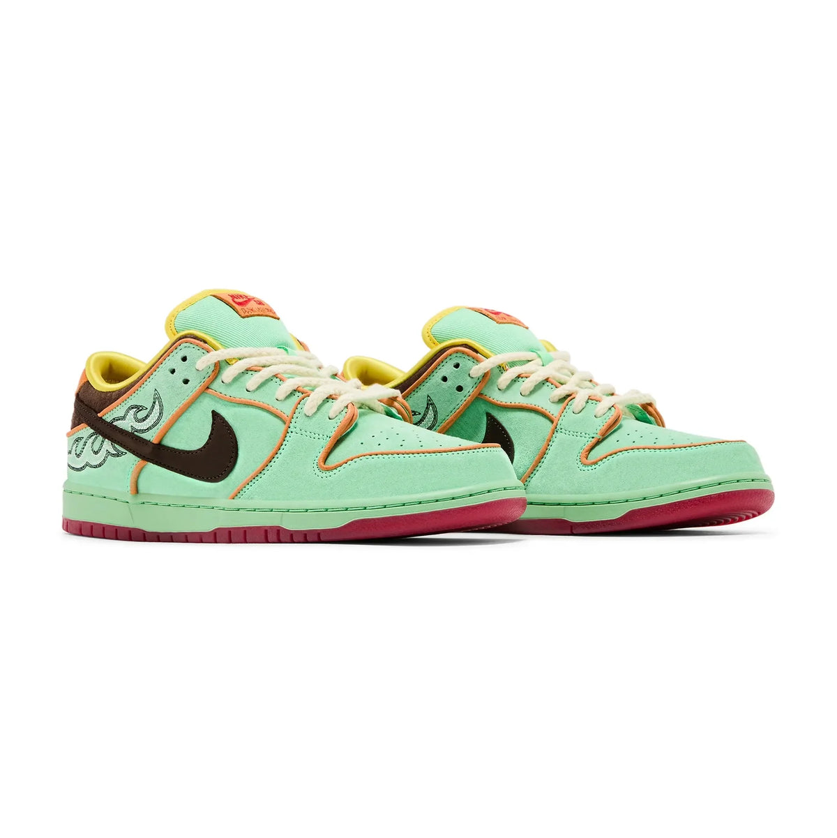 Nike SB Dunk Low Rodeo Tourmaline Baskets Vert Marron Homme Femme - 2