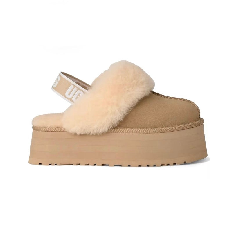 UGG Funkette Mustard Seed Mule Plateforme Jaune Marron Femme - 1