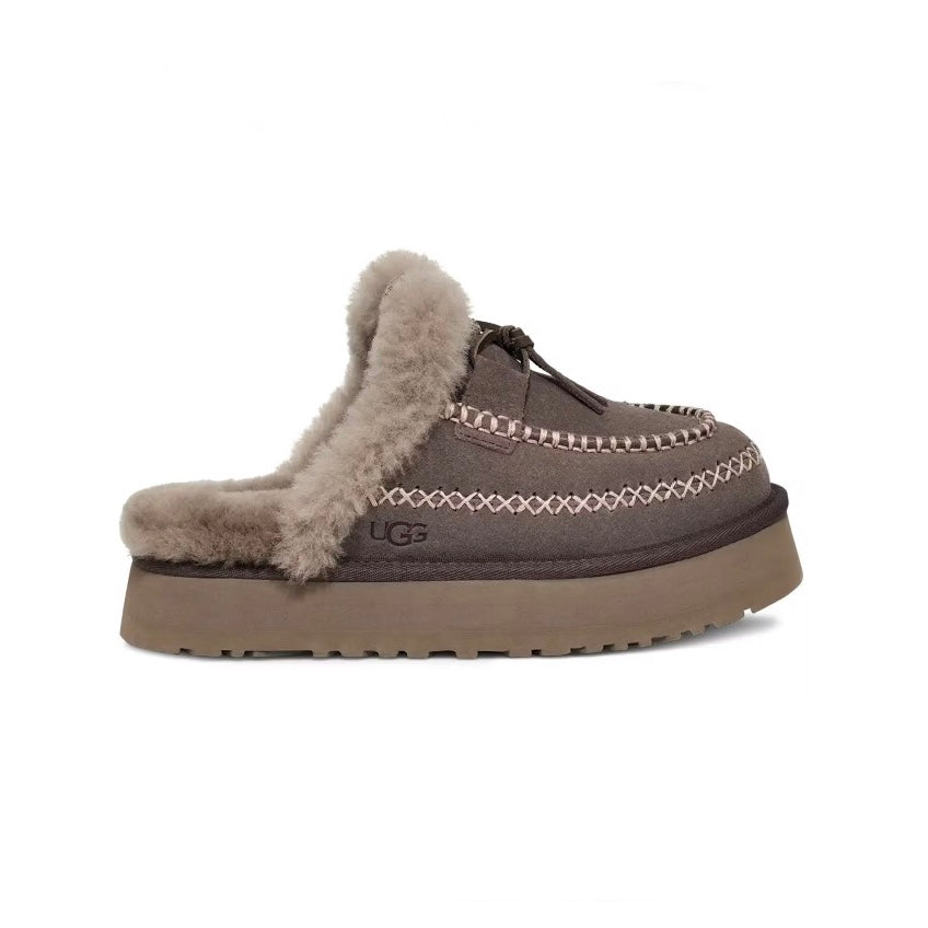 UGG Disquette Alpine Thunder Cloud Mule Plateforme Gris Femme - 1