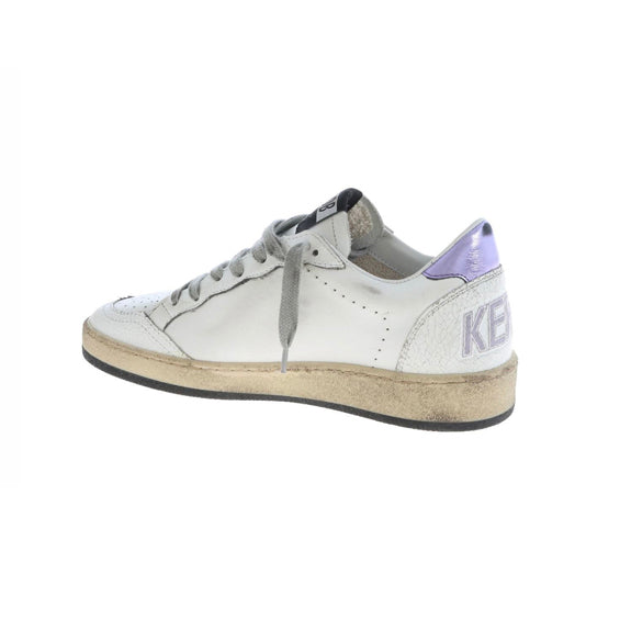 Golden Goose Ball Star Baskets Blanc Violet Femme - 3