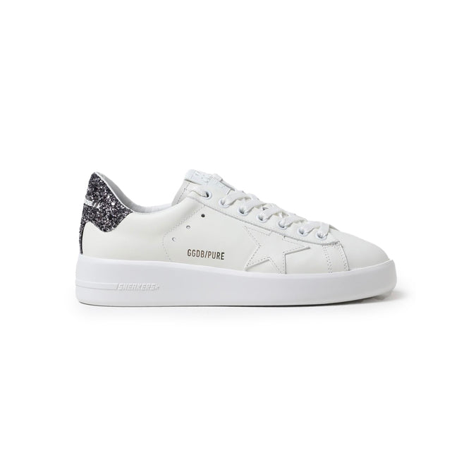 Golden Goose Purestar Baskets Gris Pailleté Femme - 1