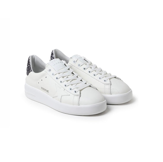 Golden Goose Purestar Baskets Gris Pailleté Femme - 2