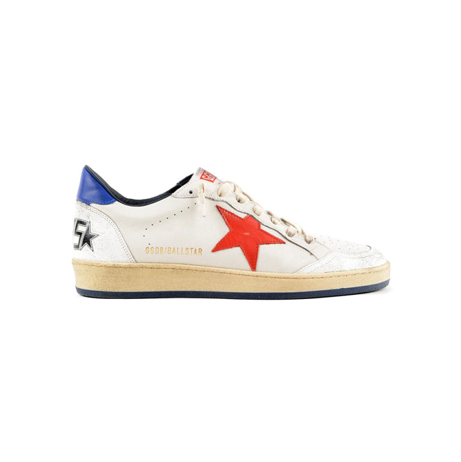Golden Goose Ball Star Baskets Blanc Rouge Bleu Homme Femme - 1