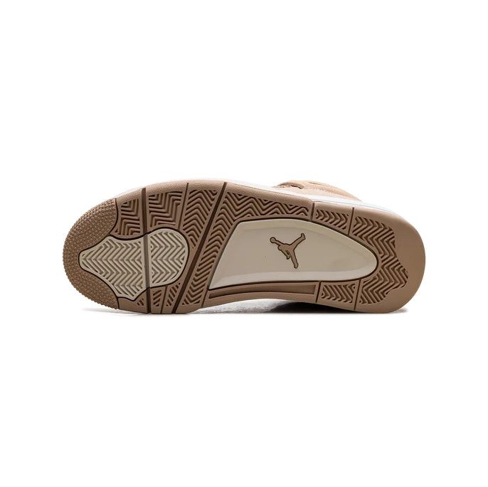 Air Jordan 4 Retro Cozy Girl Baskets Beige Blanc Homme Femme - 4
