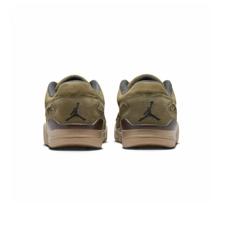 Jordan Flight Court Medium Olive Baroque Brown Baskets Vert Marron Mixte - 3
