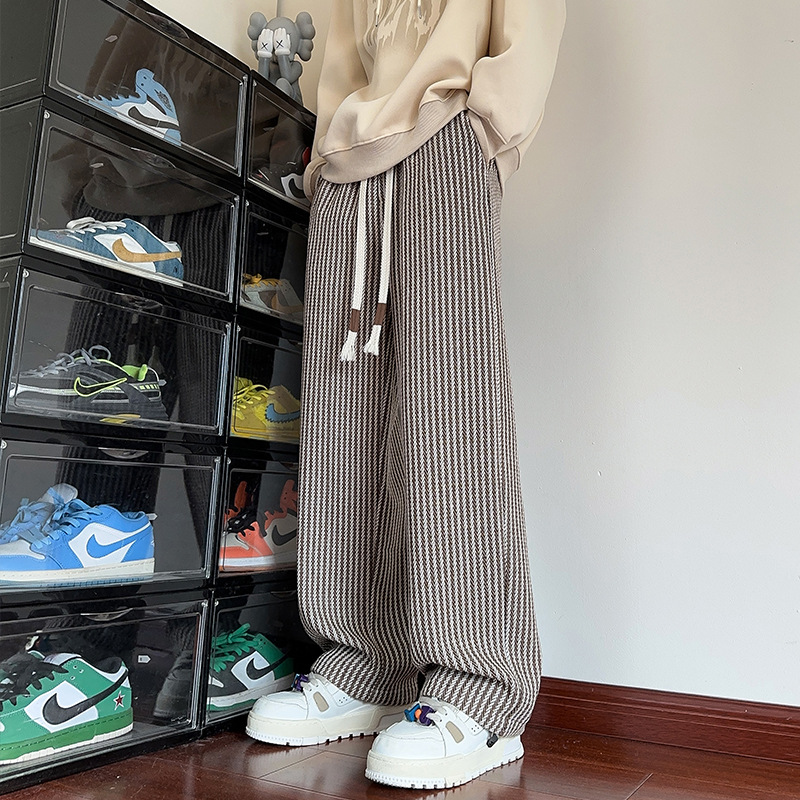 Xaviera - Pantalon femme à rayures molleton