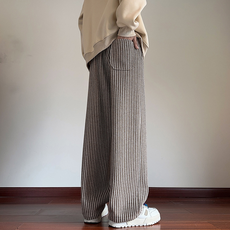 Xaviera - Pantalon femme à rayures molleton