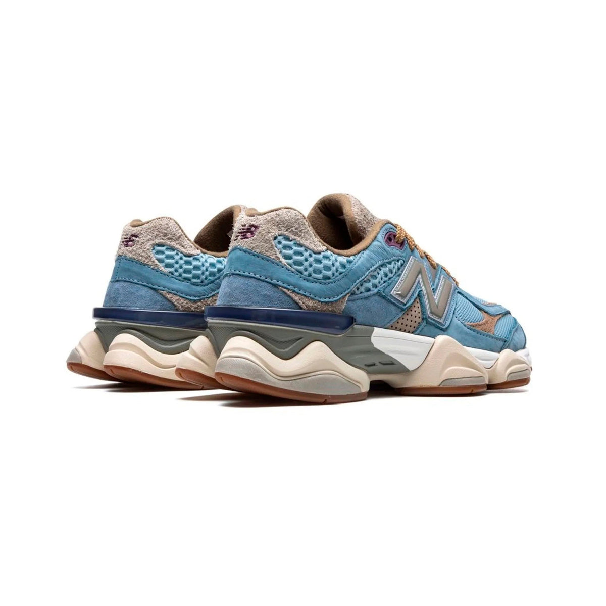 New Balance 9060 x Bodega Age of Discovery Baskets Beige Bleu Homme Femme - 3