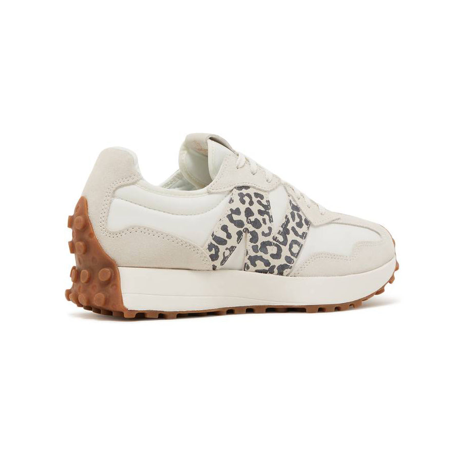 New Balance 327 Léopard Baskets Blanc Cassé Homme Femme - 3