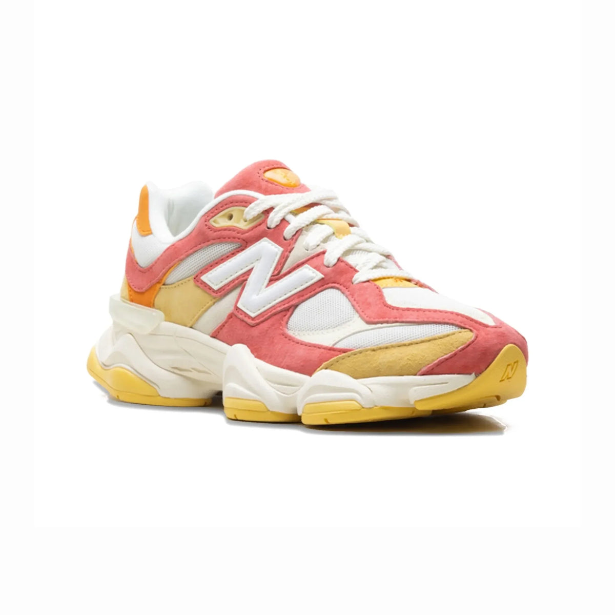 New Balance 9060 Fluorescent Baskets Orange Rouge Homme Femme - 2