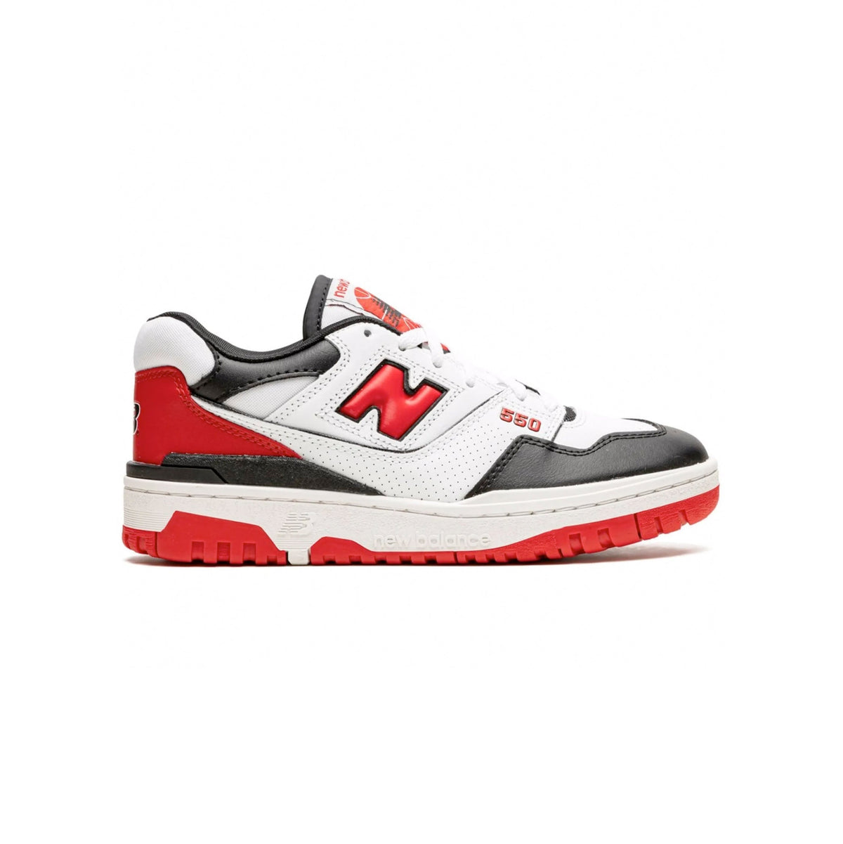 New Balance 550 Baskets Rouge Noir Homme Femme - 1