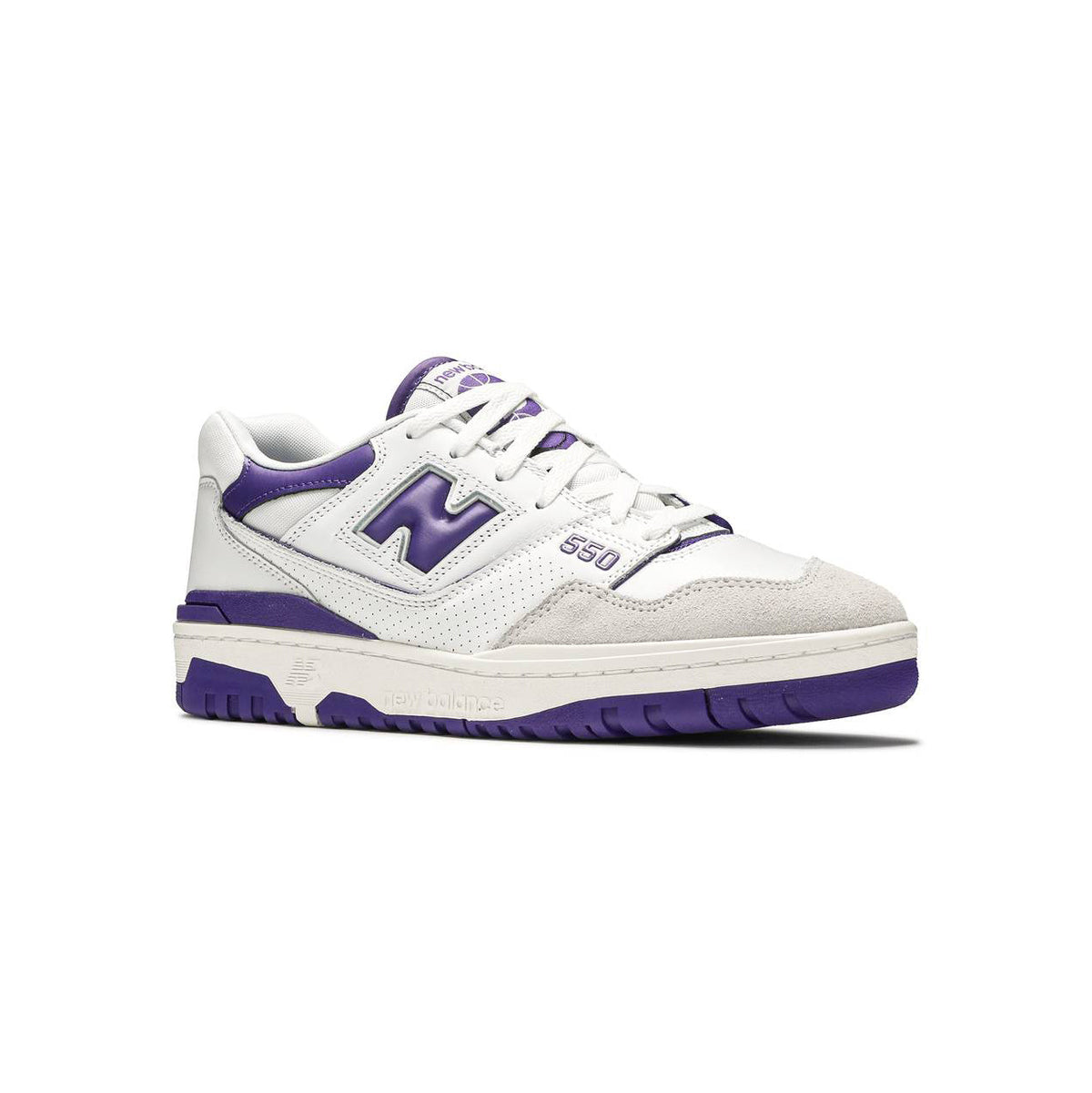 New Balance 550 Baskets Blanc Violet Homme Femme - 2