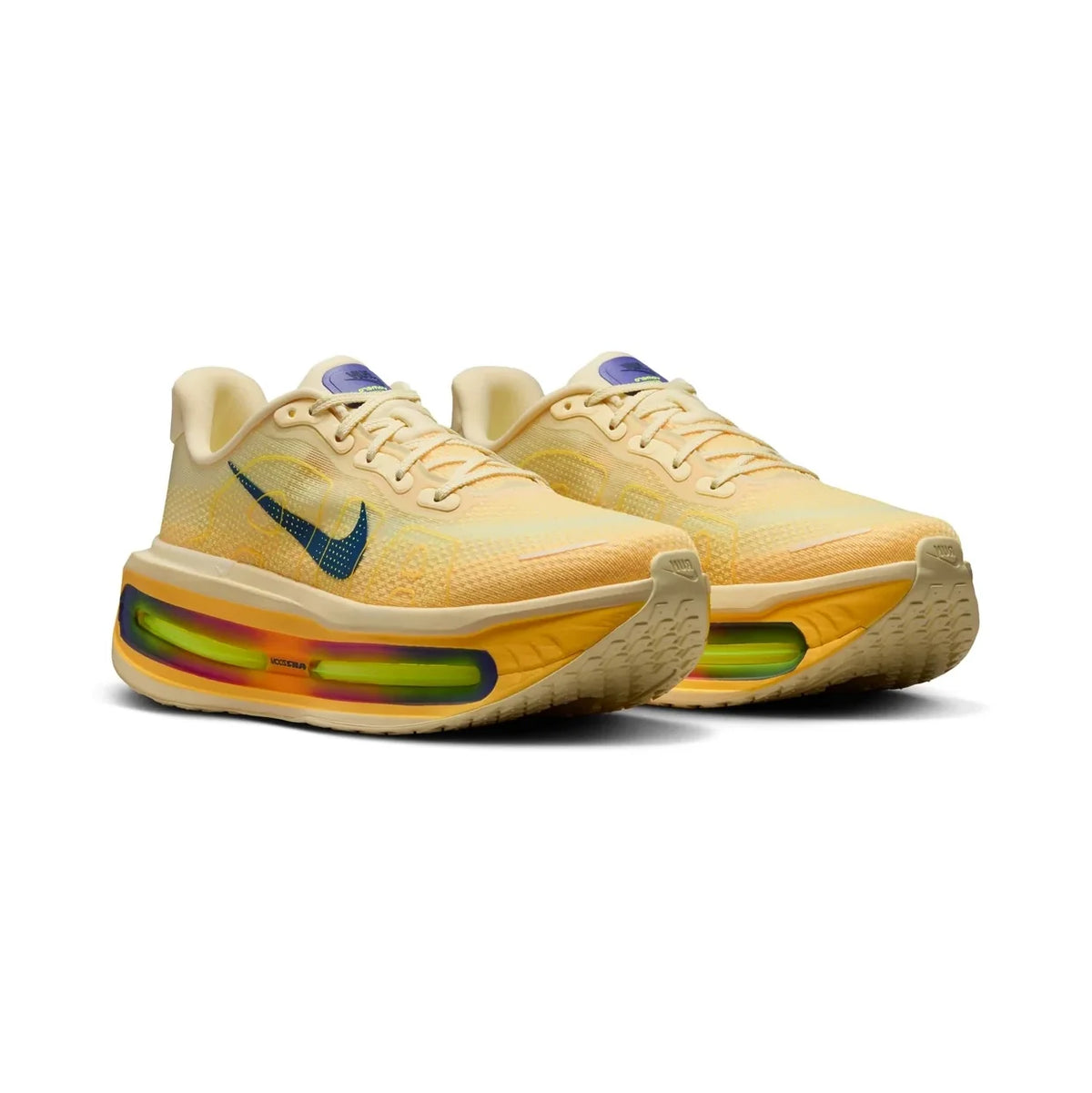 Nike Vomero Premium Alabaster Blue Void-Citron Pulse Chaussures Running Beige Bleu Mixte - 2