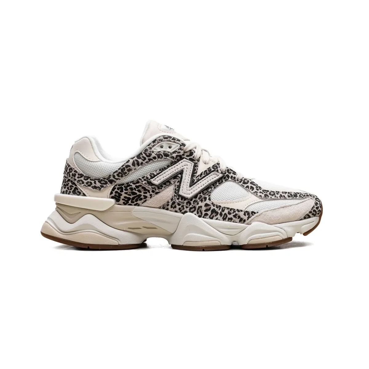 New Balance 9060 Léopard Baskets Beige Marron Homme Femme - 1