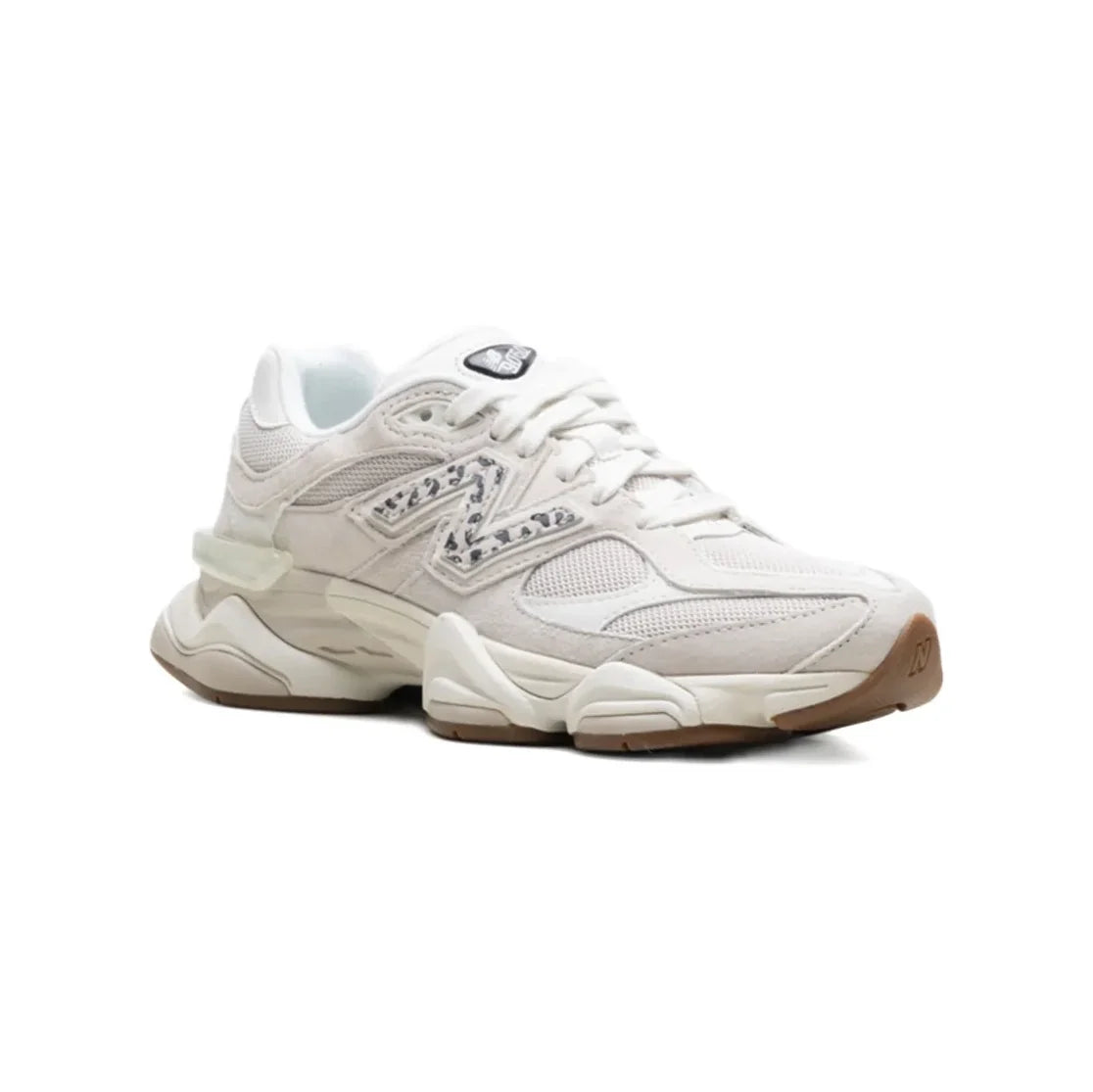 New Balance 9060 Léopard Baskets Blanc Cassé Homme Femme - 2