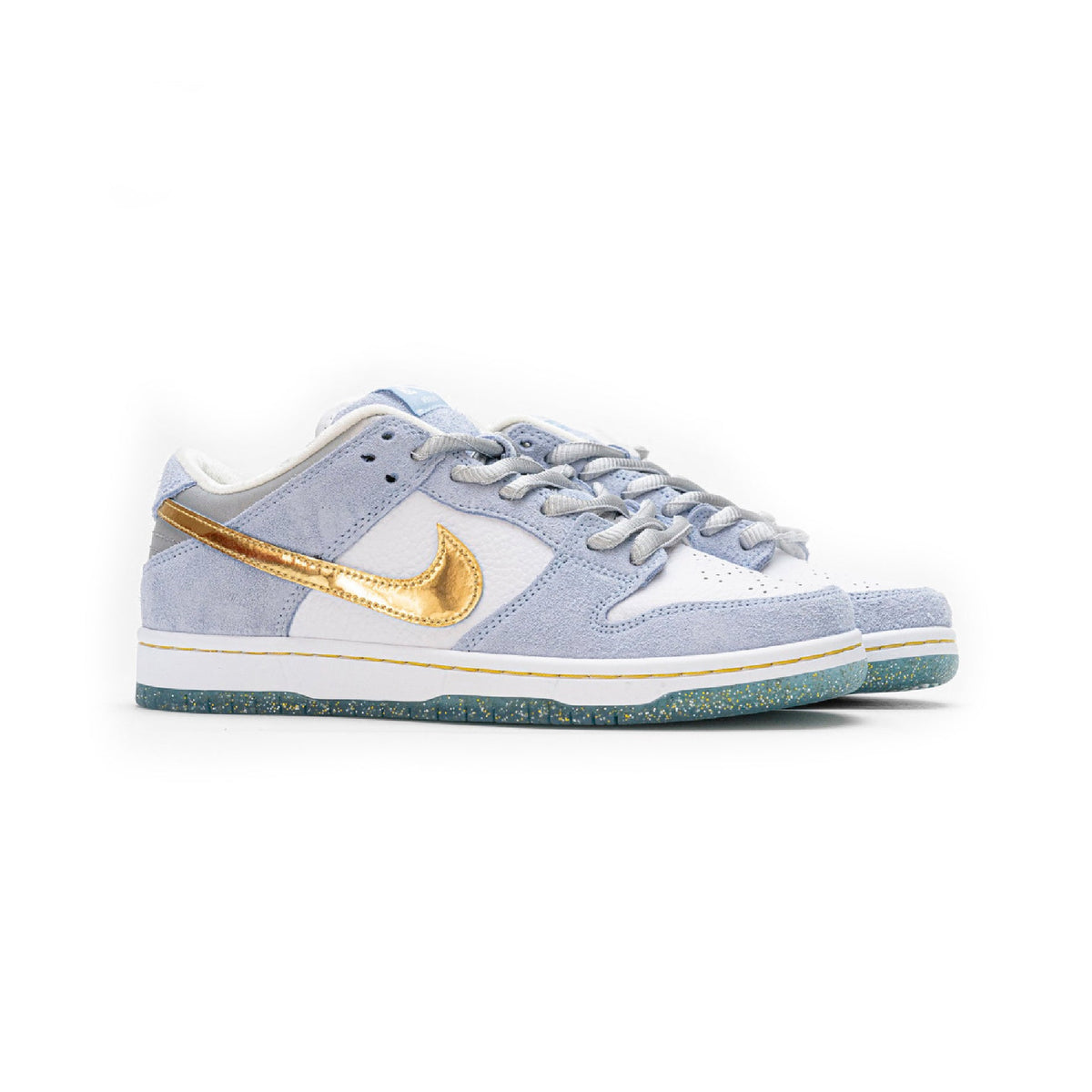 Nike SB Dunk Low x Sean Cliver Baskets Bleu Or Homme Femme - 2