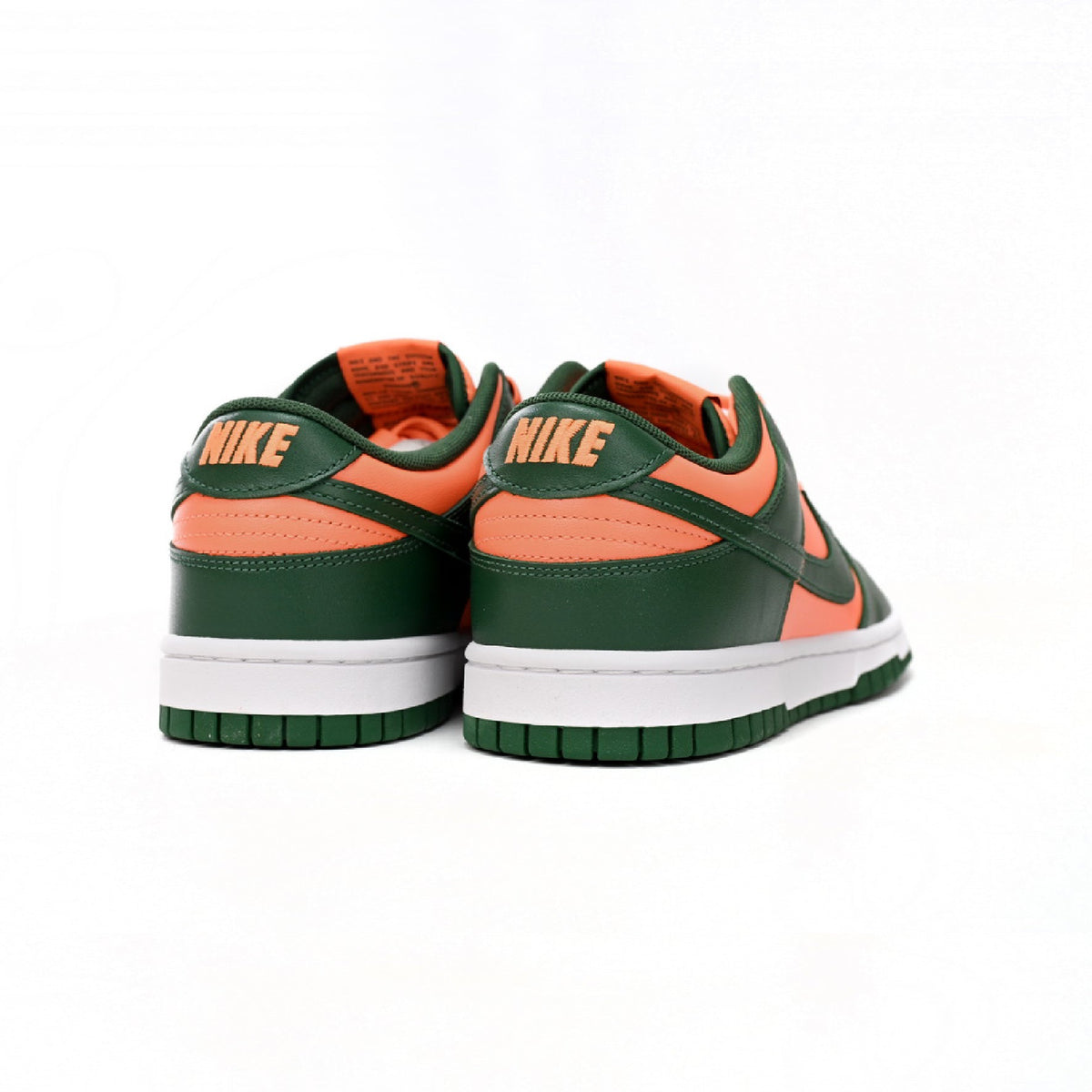 Nike Dunk Low Orange Green Baskets Orange Vert Homme Femme - 3