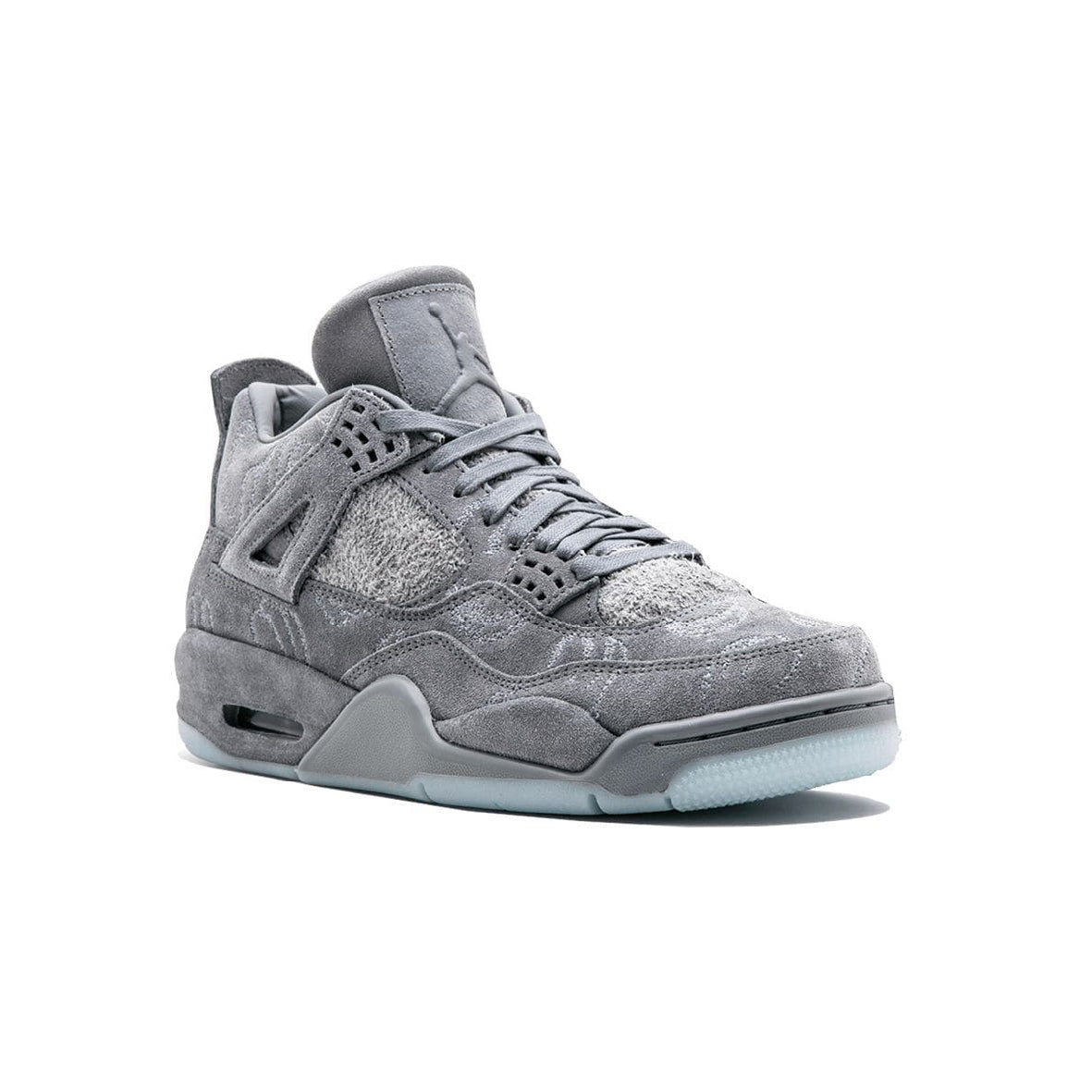 Air Jordan 4 Retro Kaws Baskets Gris Blanc Homme Femme - 2