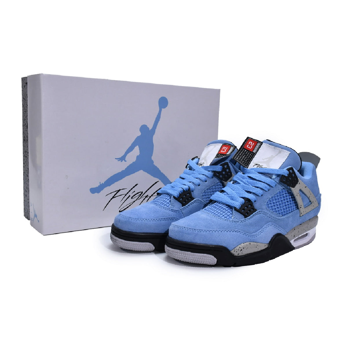 Air Jordan 4 SE University Blue Baskets Bleu Blanc Homme Femme - 4