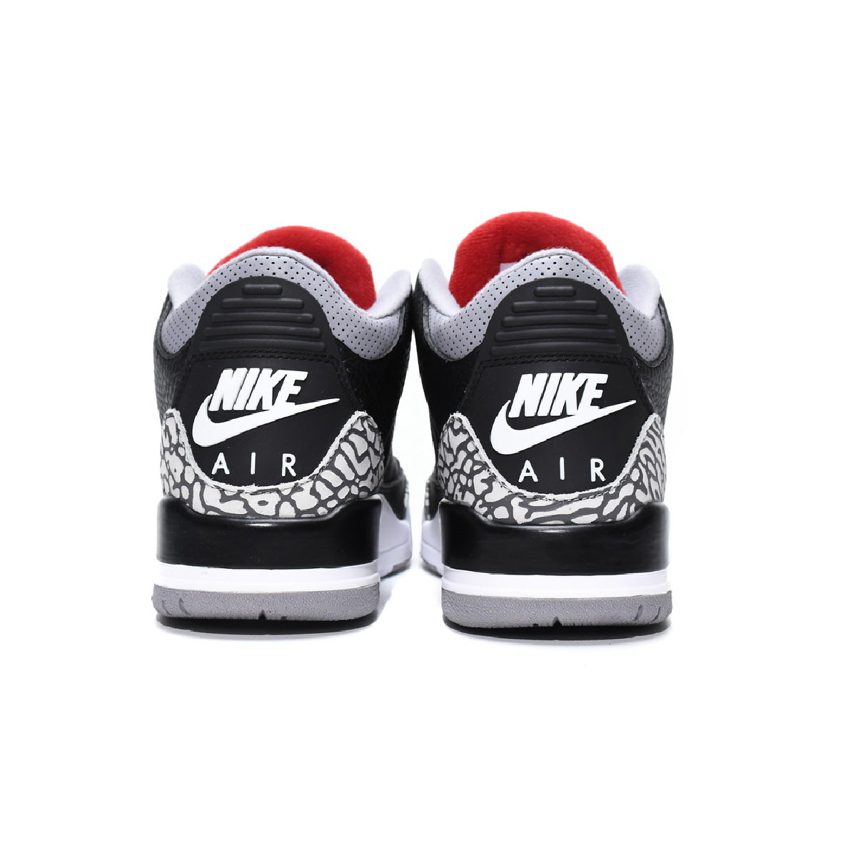 Air Jordan 3 Retro SP x A Ma Maniere Black Cement Baskets Noir Gris Mixte - 3