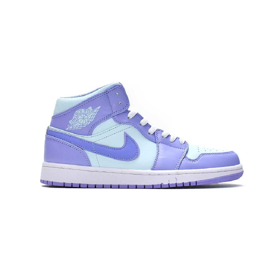 Air Jordan 1 Mid Purple Pulse Baskets Violet Blanc Homme Femme - 1