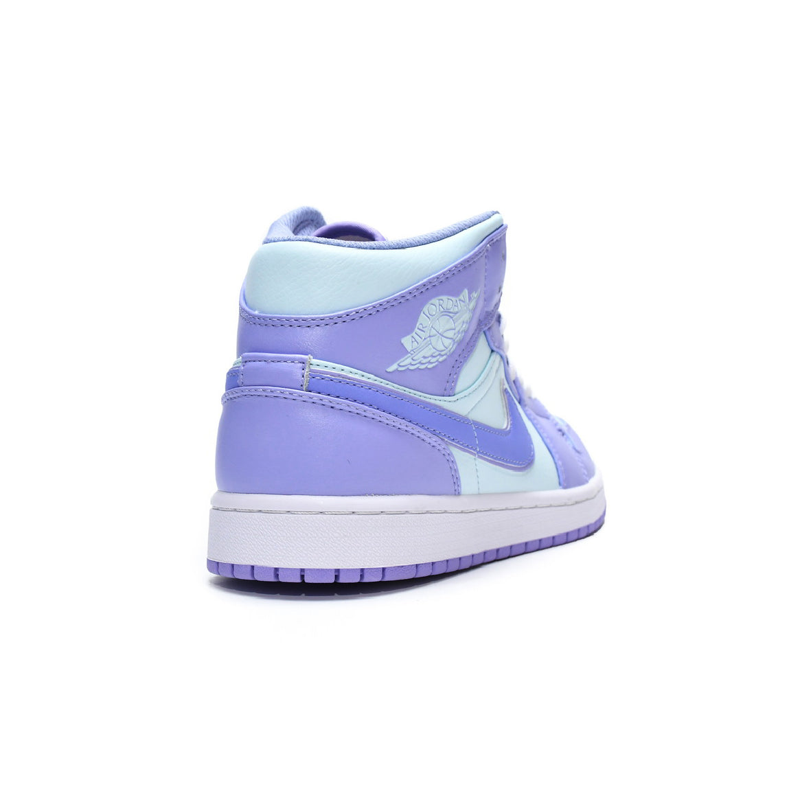 Air Jordan 1 Mid Purple Pulse Baskets Violet Blanc Homme Femme - 3