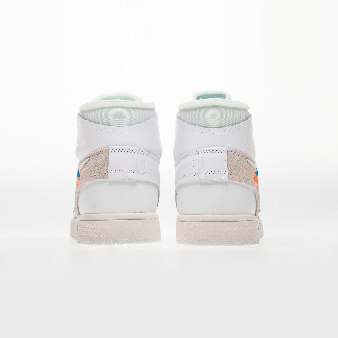 Air Jordan 1 x Off-White Euro Baskets Blanc Bleu Homme Femme - 3