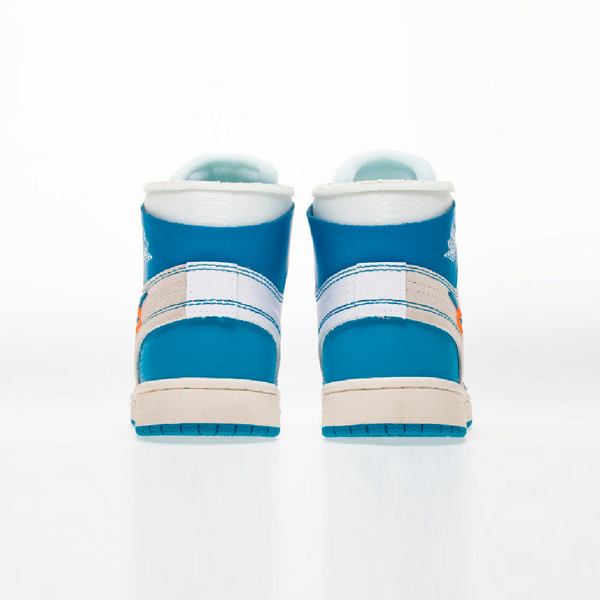Air Jordan 1 x Off-White University Blue Baskets Bleu Blanc Homme Femme - 3