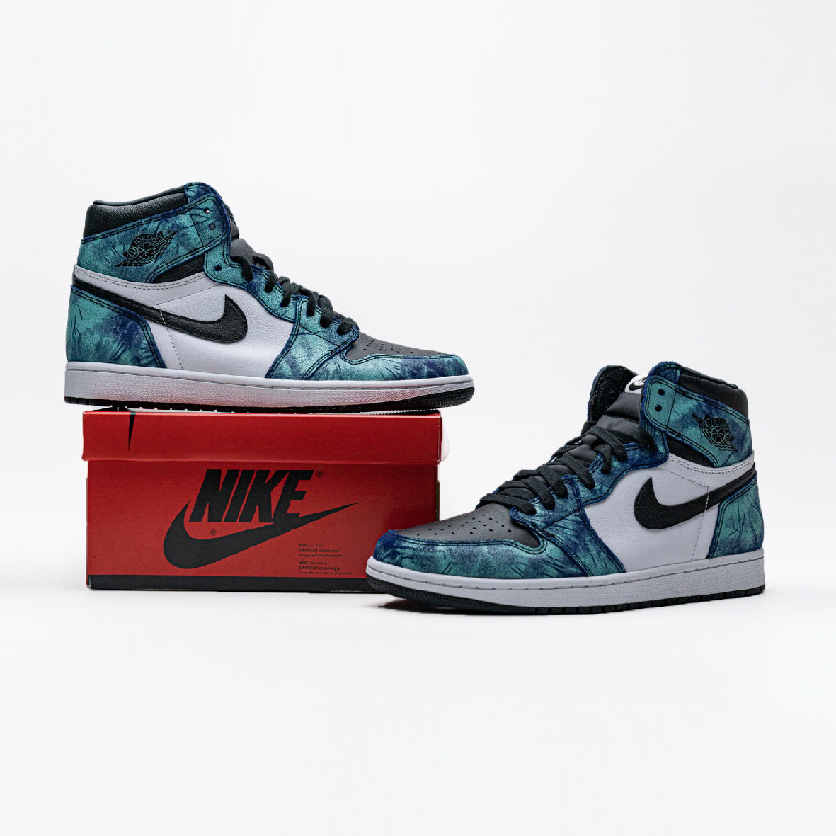 Air Jordan 1 Tie-Dye Baskets Blanc Multicolore Homme Femme - 4