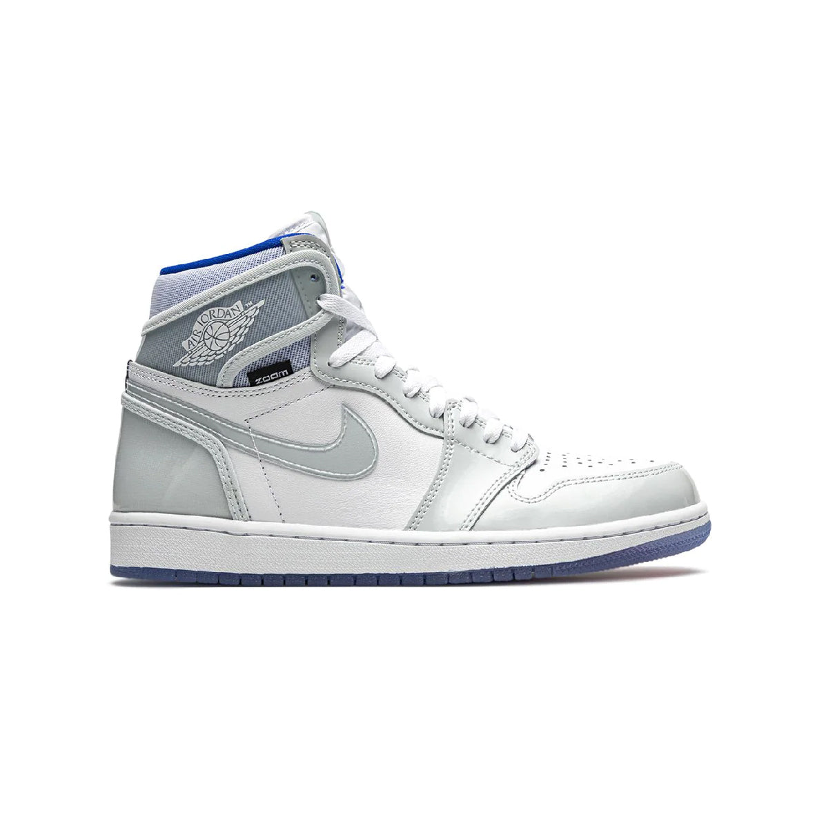 Air Jordan 1 High Zoom Racer Blue Baskets Bleu Blanc Homme Femme - 1