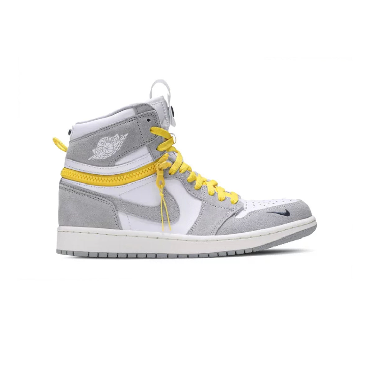 Air Jordan 1 High Switch Light Smoke Grey Baskets Gris Blanc Homme Femme - 1