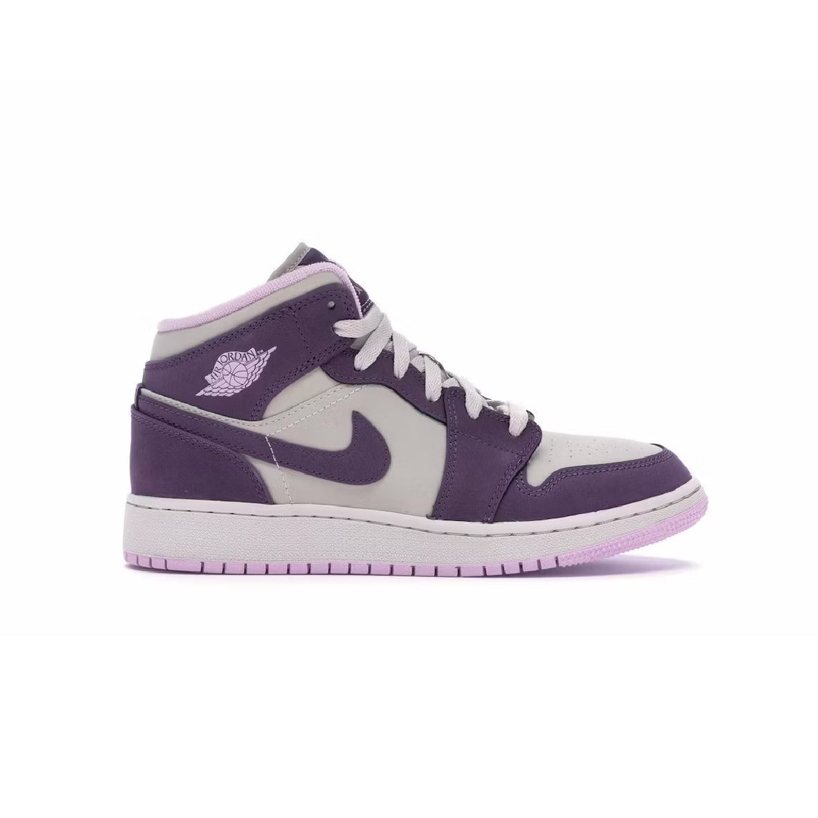 Air Jordan 1 Mid Pro Purple Baskets Violet Blanc Homme Femme - 1