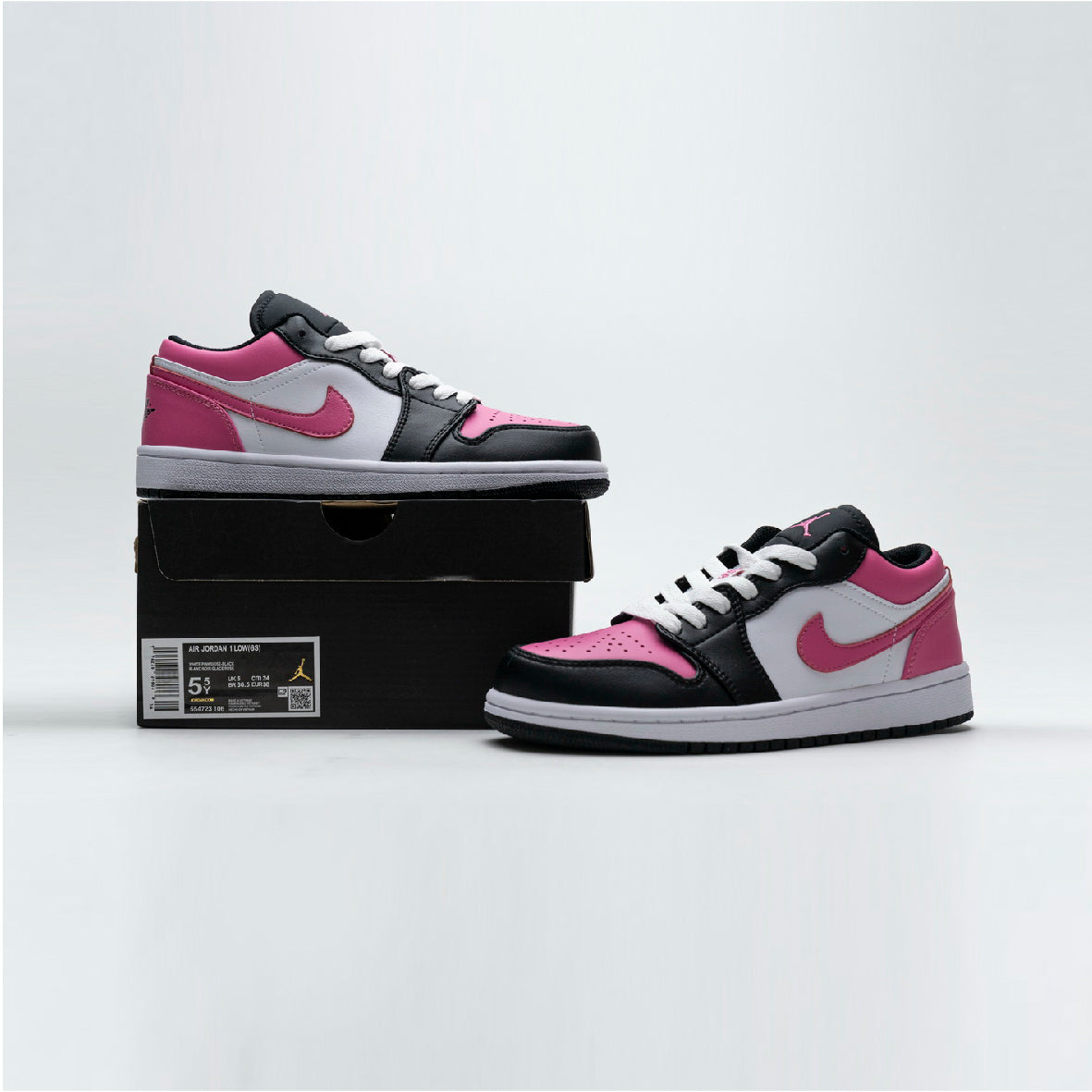 Air Jordan 1 Low Pinksicle Baskets Rose Blanc Homme Femme - 4