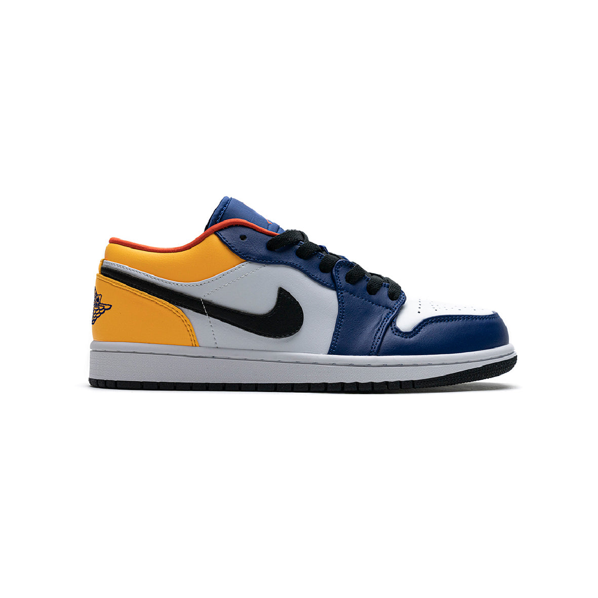 Air Jordan 1 Low Baskets Bleu Jaune Homme Femme - 1