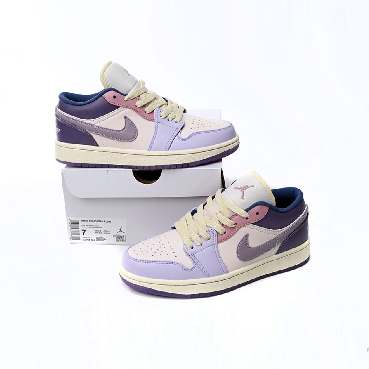Air Jordan 1 Low Easter Egg Baskets Blanc Multicolore Homme Femme - 2