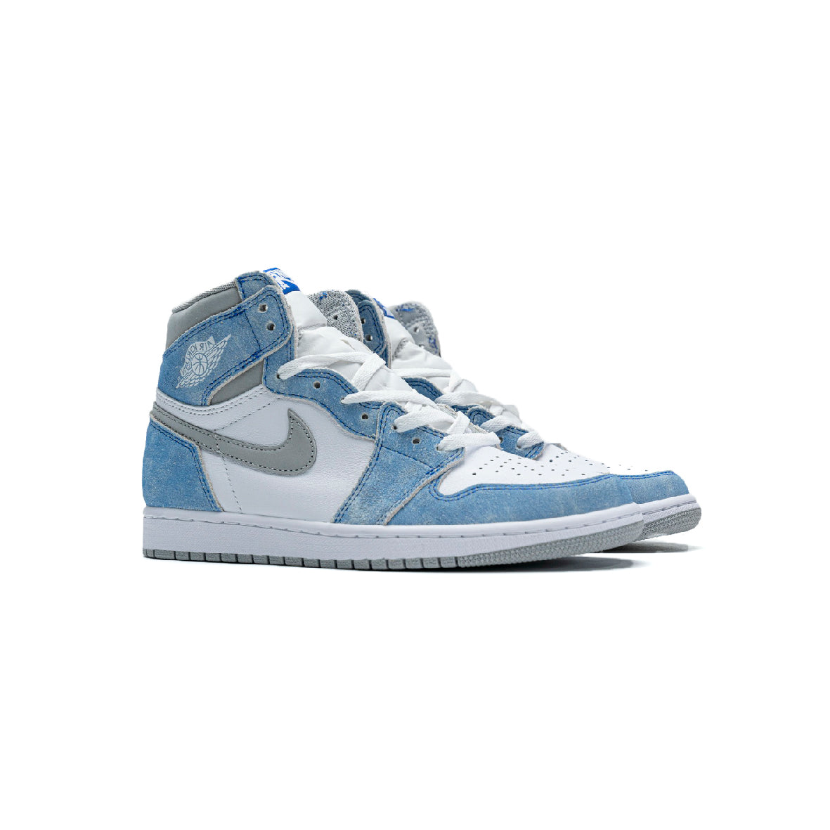 Air Jordan 1 High Hyper Royal Baskets Bleu Gris Homme Femme - 2