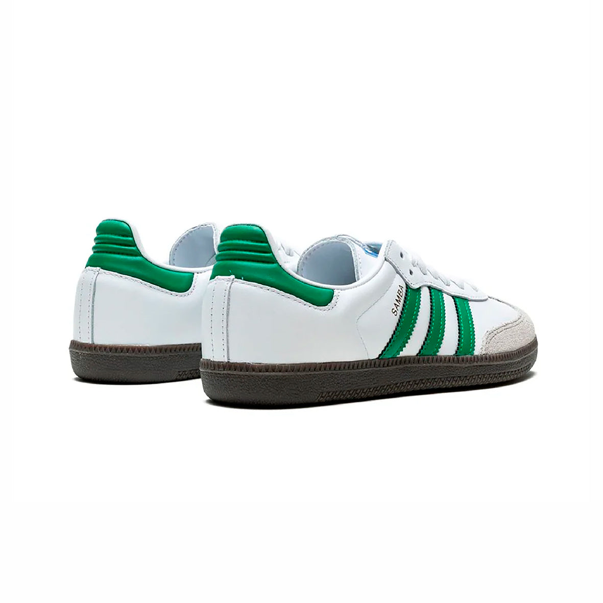 adidas Samba OG Baskets Blanc Vert Homme Femme - 3