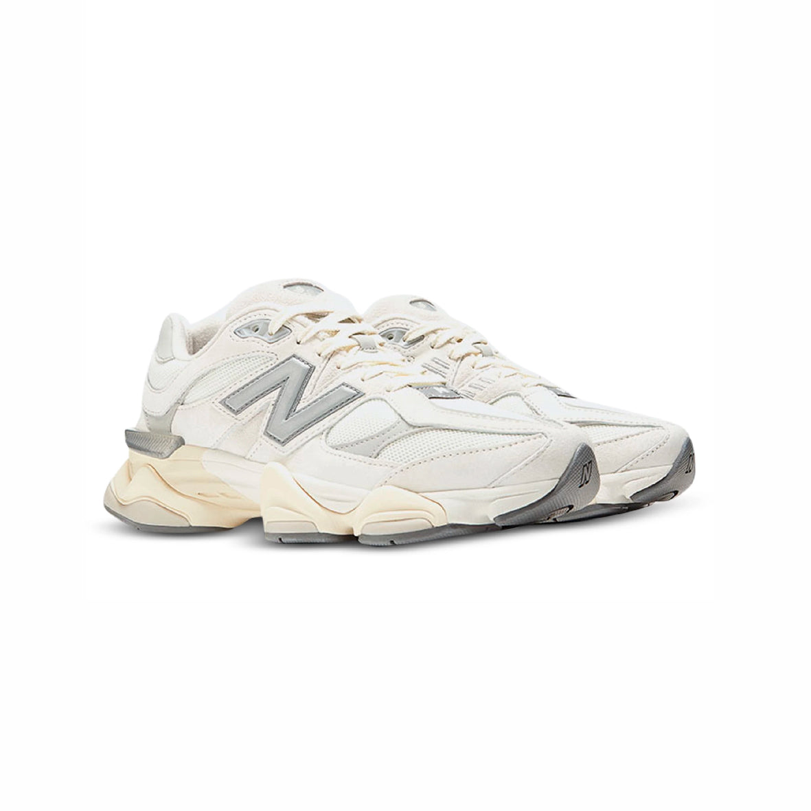 New Balance 9060 Baskets Blanc Beige Homme Femme - 2
