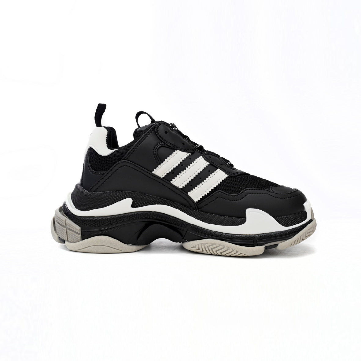 Balenciaga x adidas Triple S Baskets Noir Homme Femme - 1