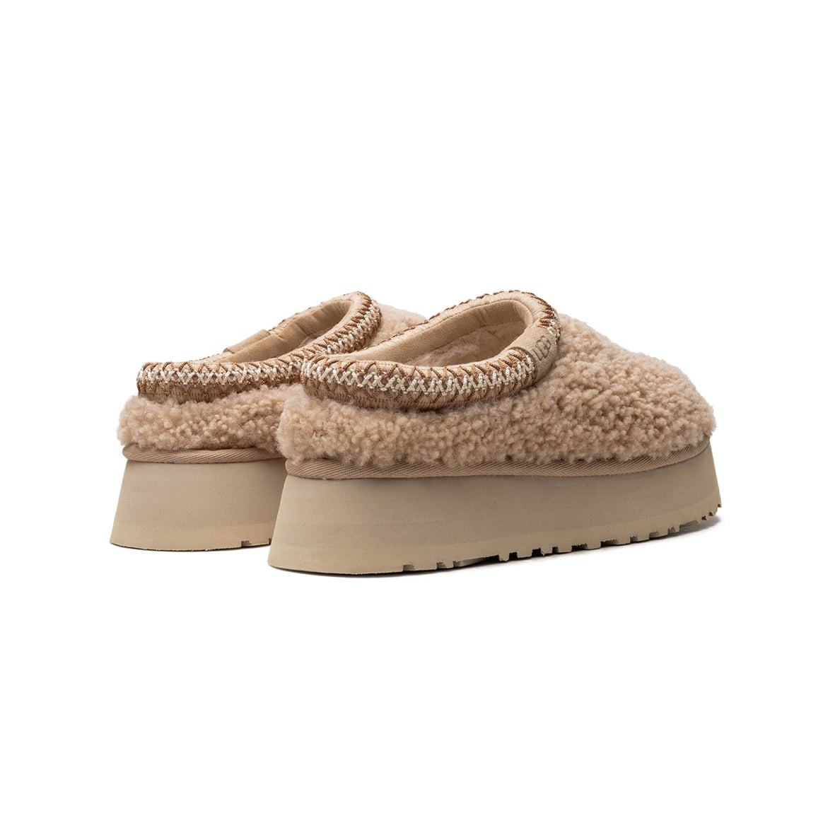 UGG Tazz Maxi Curly Sand Chausson Plateforme Beige Femme - 3