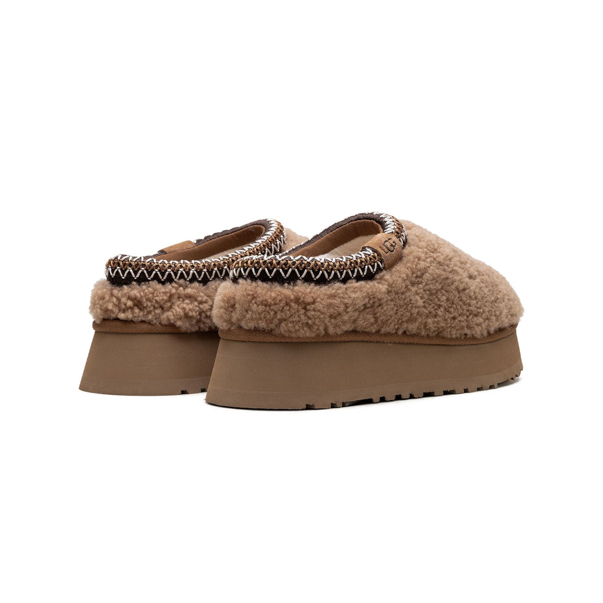 UGG Tazz Maxi Curly Chestnut Chausson Plateforme Marron Femme - 3