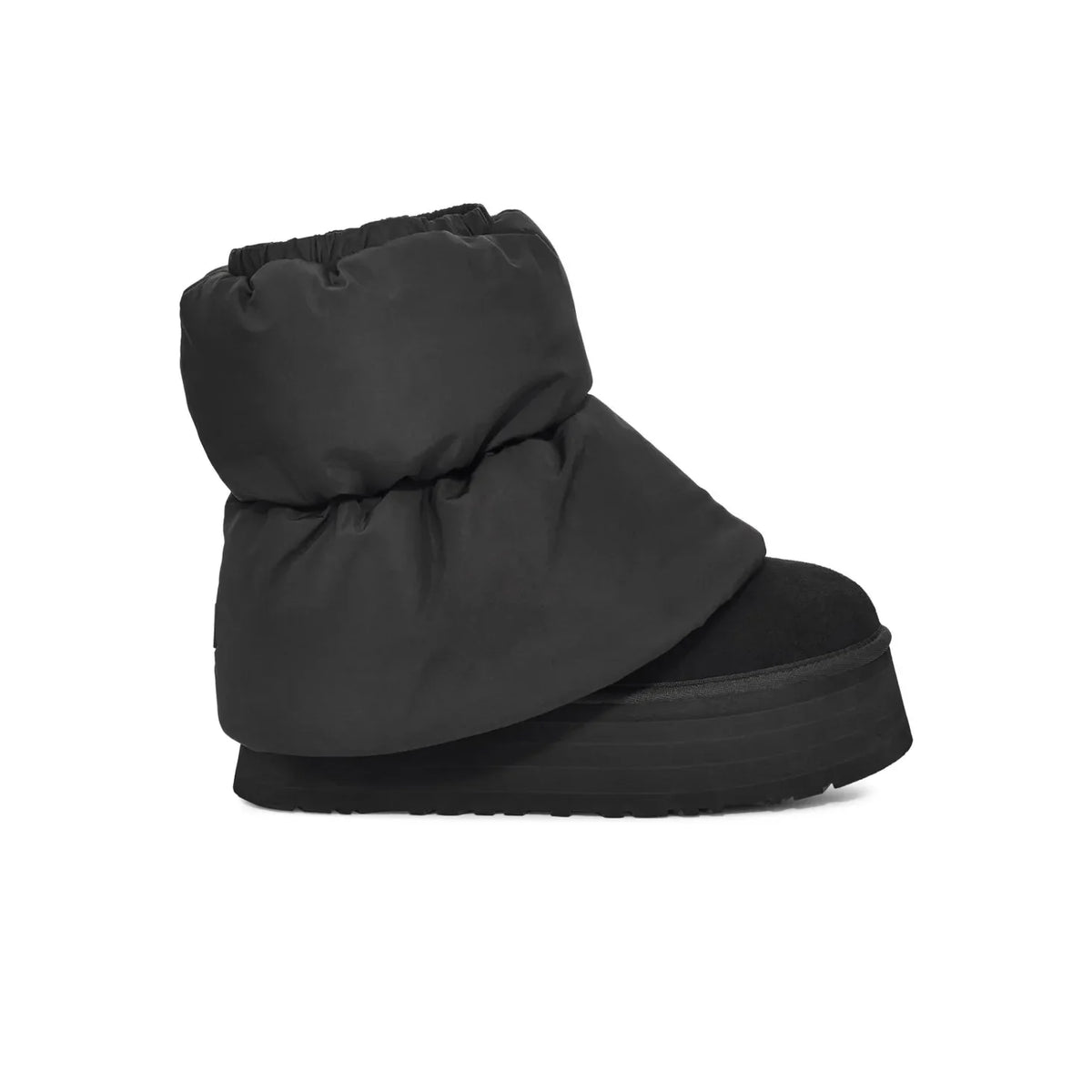 UGG Classic Mini Dipper Puffer Black Bottines Plateforme Noir Femme - 1