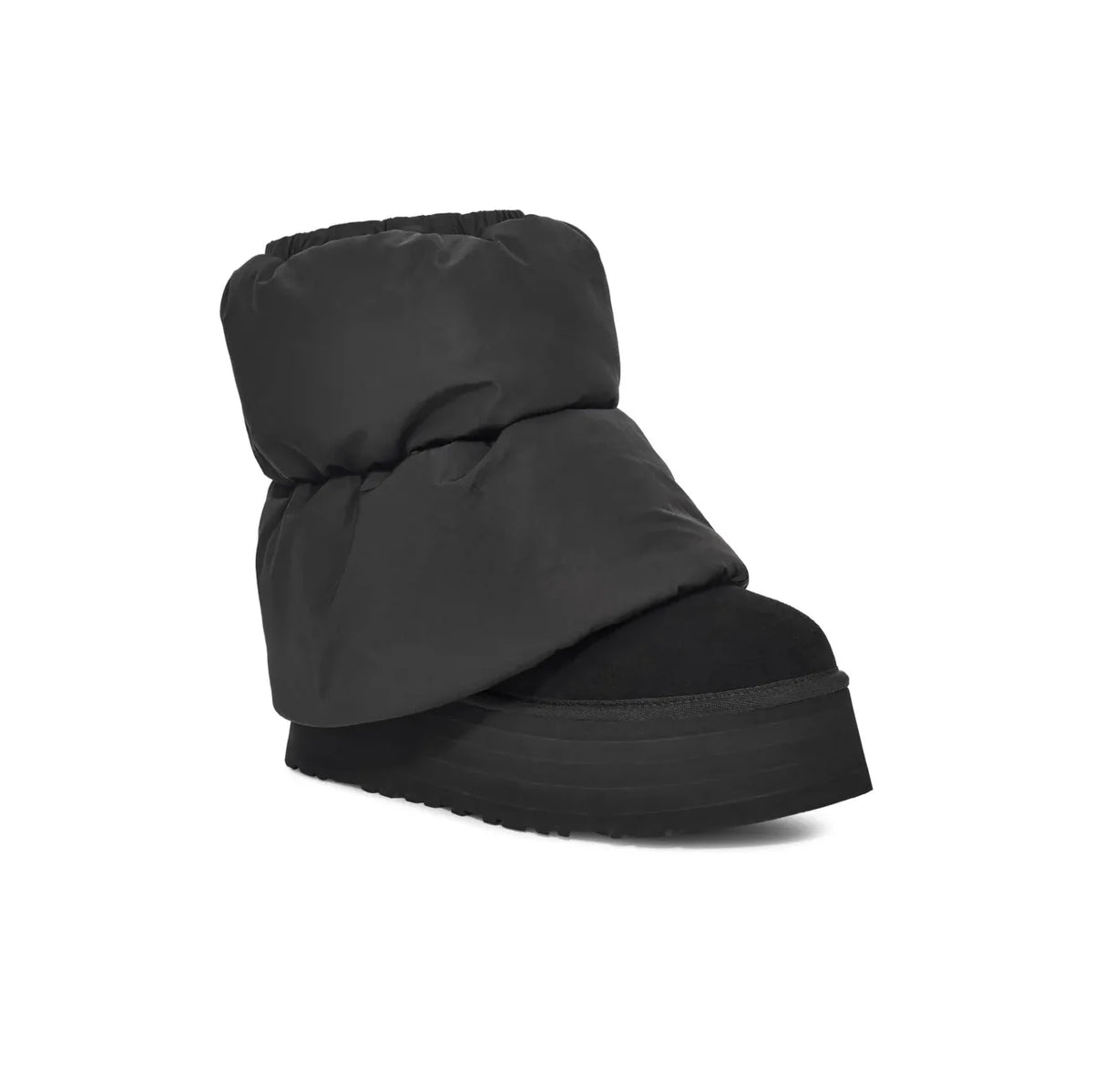 UGG Classic Mini Dipper Puffer Black Bottines Plateforme Noir Femme - 2