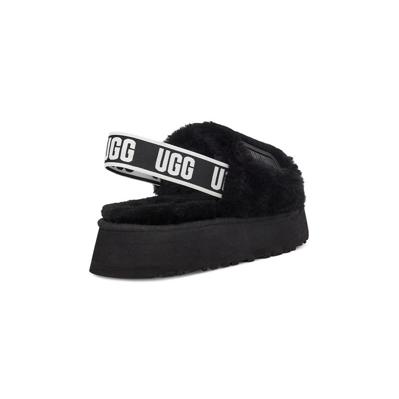 UGG Disco Slide Black Claquette Noir Femme - 3