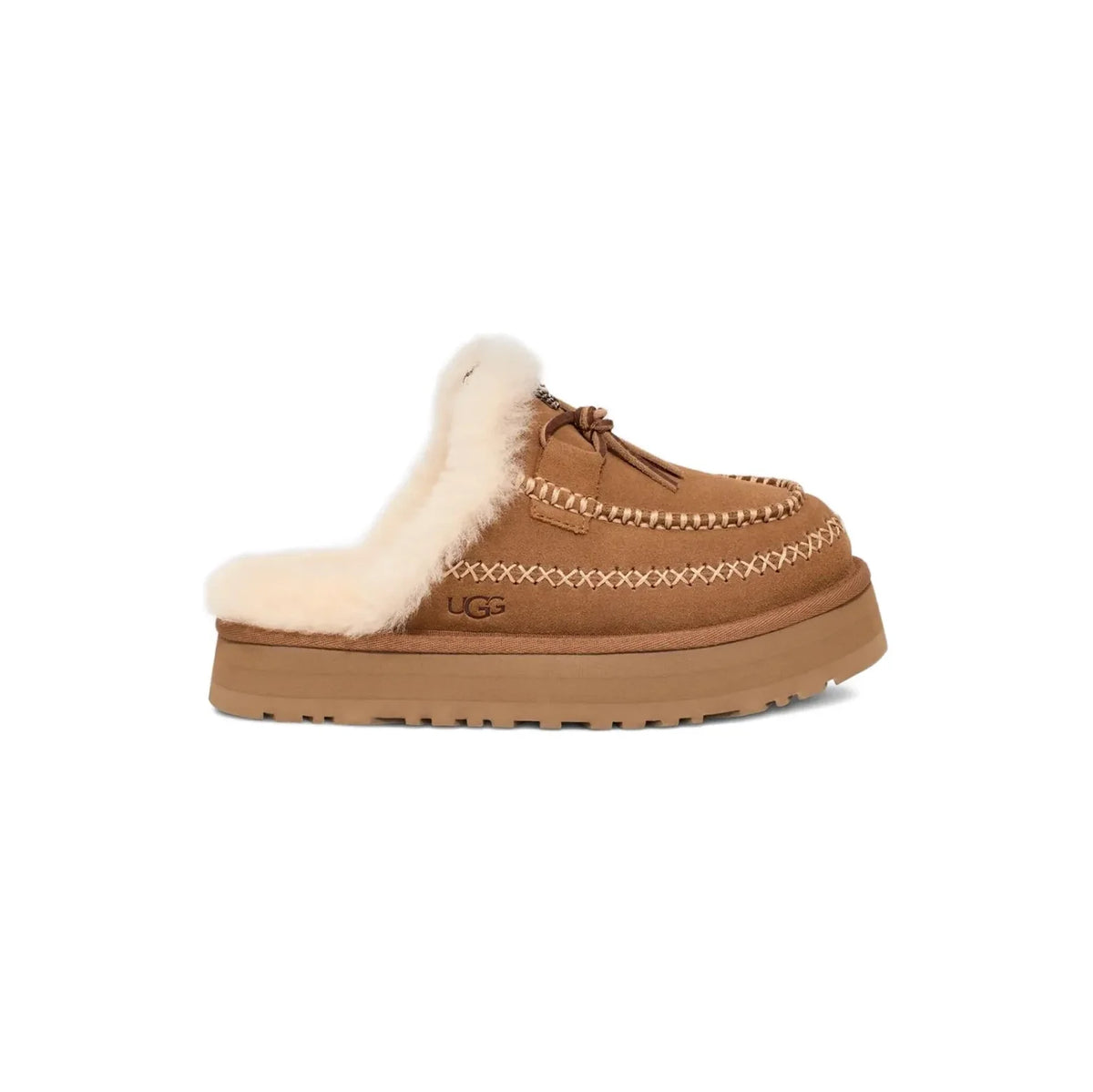 UGG Disquette Alpine Chestnut Mule Plateforme Marron Femme - 1