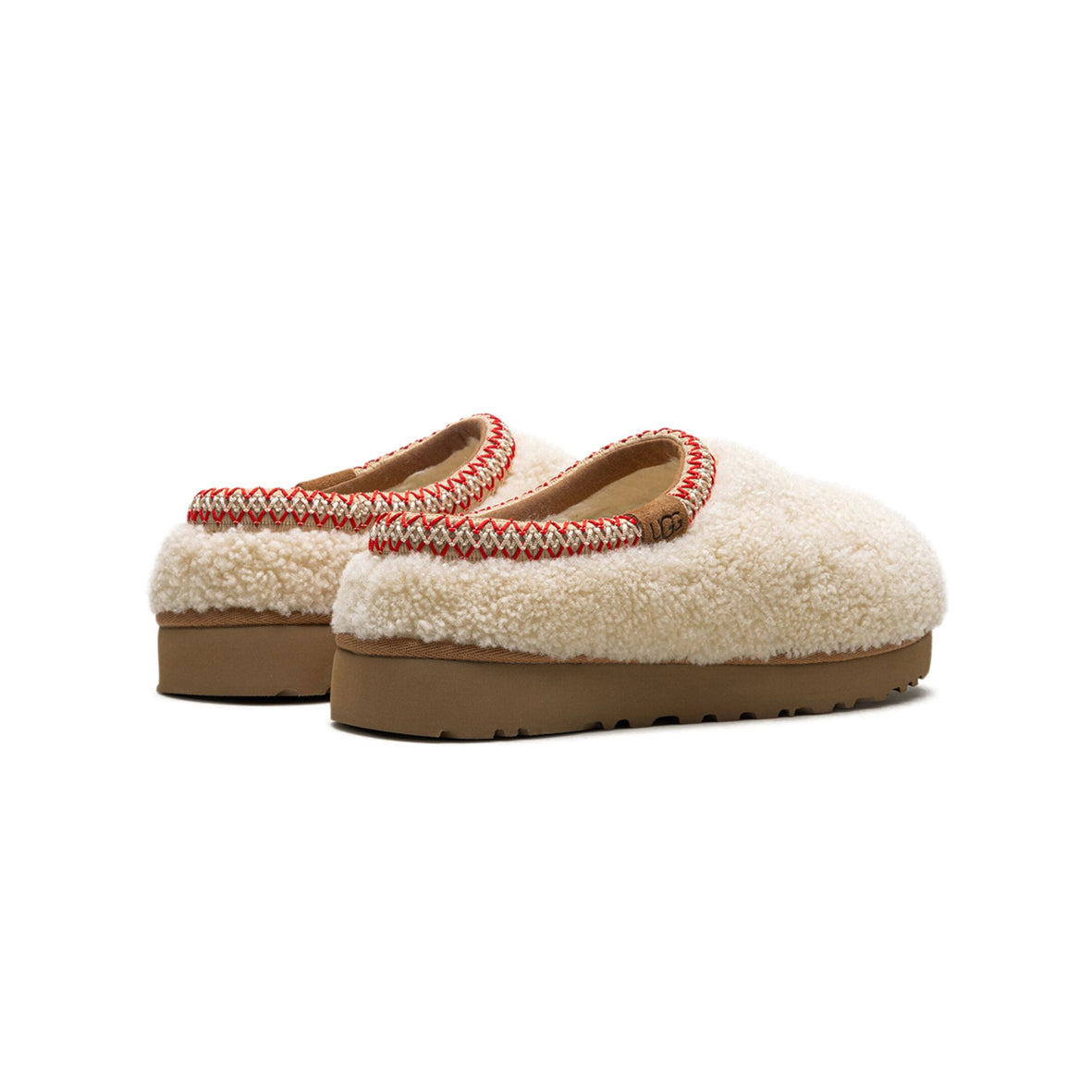 UGG Tasman Maxi Curly Natural Chausson Blanc Beige Femme - 3