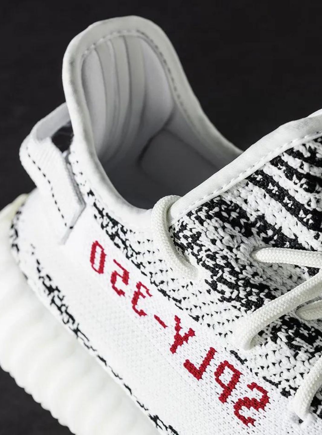 adidas Yeezy Boost 350 V2 Zebra Baskets Blanc Noir Homme Femme - 4